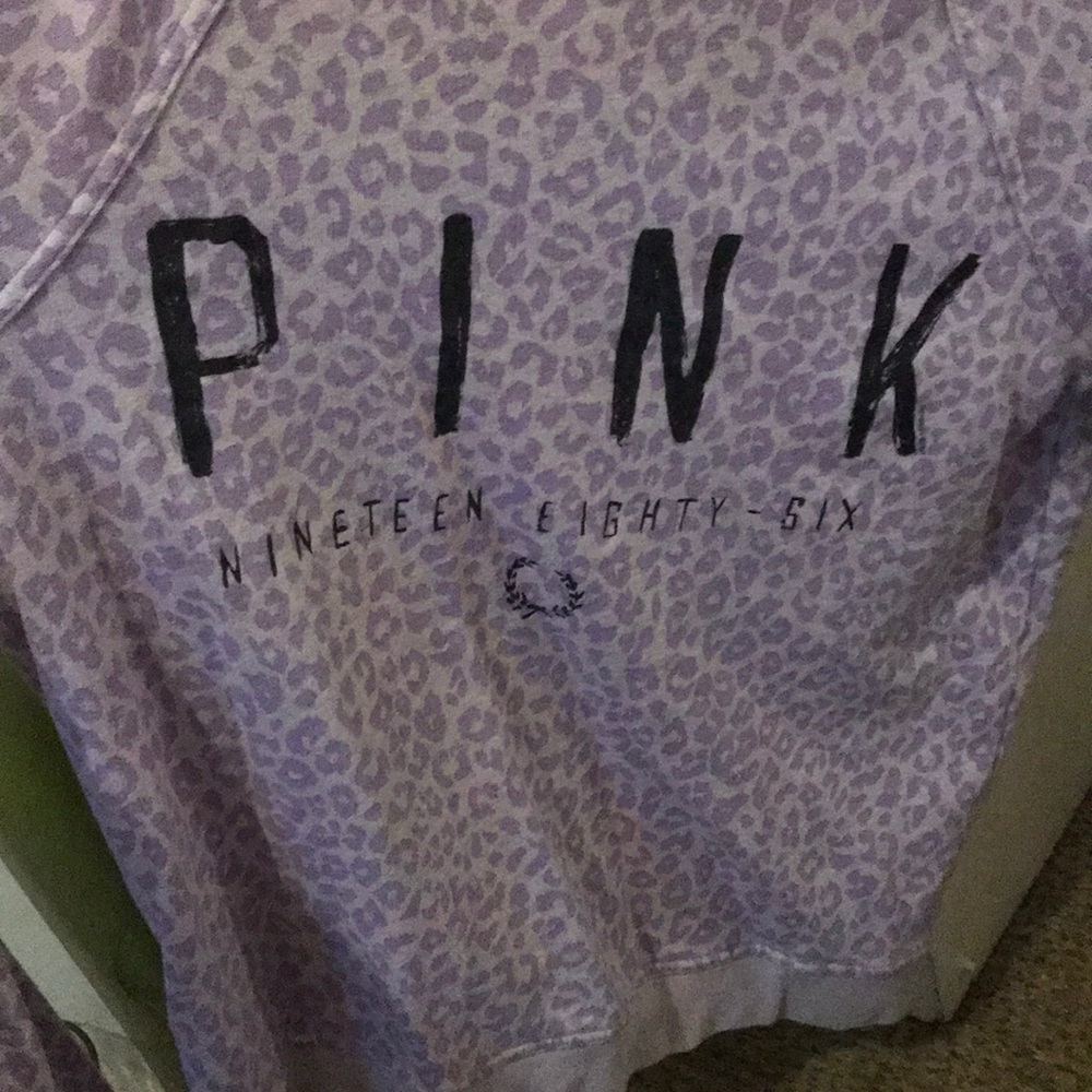 long sleeve light purple cheetah print